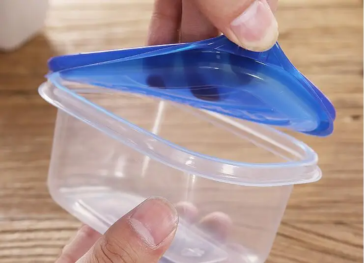 5pcs! Eco friendly disposable food containers with lids plastic takeaway food packaging box for Lunch Pastry fruit biscuit tray