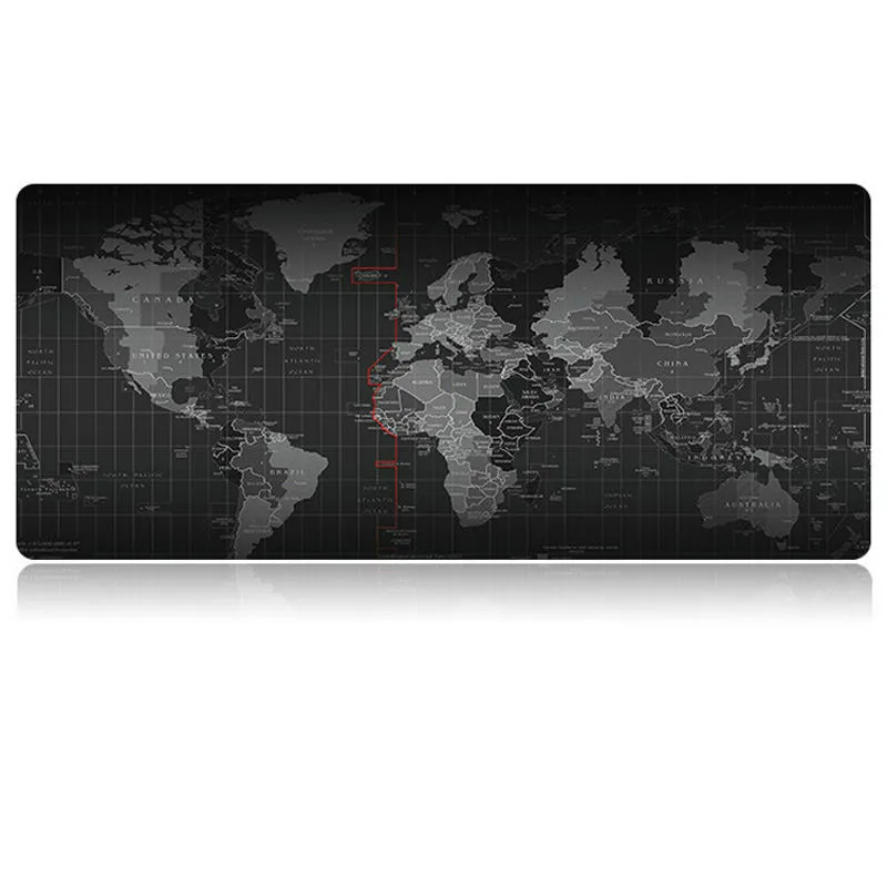 

Zuoya-Extra Large Old World Map Mouse Pad Non-Slip Natural Rubber with Locking Edge Apply to video games