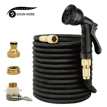 

25ft-150ft Garden Hose 1/2 Telescopic Hose Garden Water Hose Magic Watering Hose High Pressure Car Wash Hose With Spray Gun