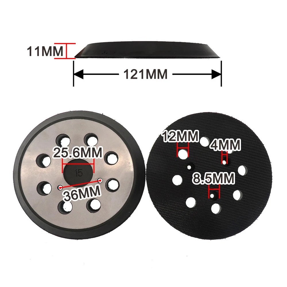 

For Makita BO5041 Grinding Disc BO5010 Electric Sander Pad Hook And Loop Built-in Aggressive Mounting