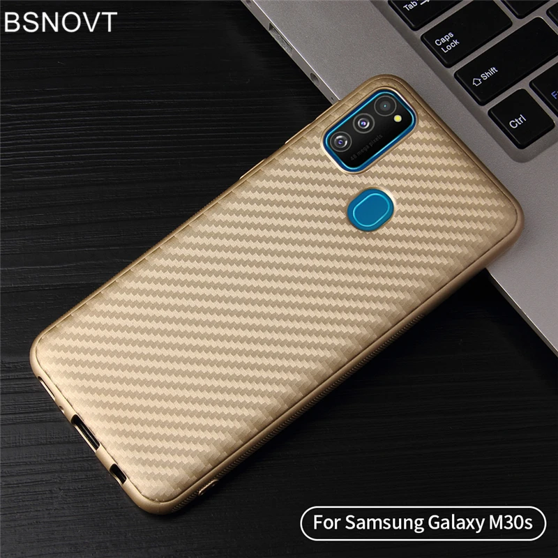 Для samsung Galaxy M30s Чехол Мягкий ТПУ силиконовый тонкий бампер чехол для samsung Galaxy M30s чехол для samsung M30s чехол 6," BSNOVT - Цвет: Gold