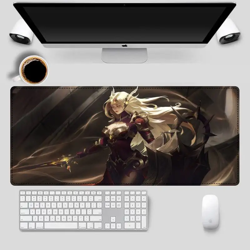 Sale League Of Legends Leona Mouse Pad Gaming MousePad Large Big Mouse Mat Desktop Mat Computer Mouse pad For Overwatch