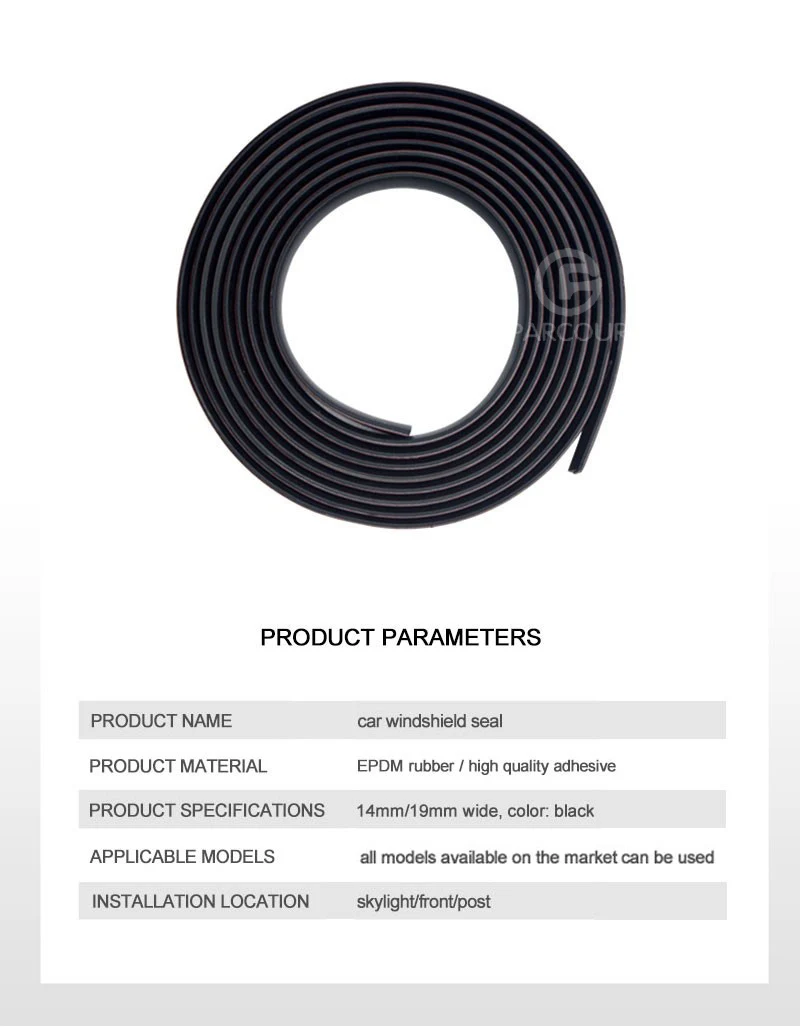 Автомобильные уплотнительные полосы звукоизолирующий резиновый полосы переднего и заднего лобового стекла Skylight Weatherstrip водонепроницаемый пылезащитный край протектор