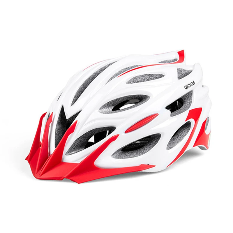 QICYCLE электрический скутер спортивный шлем EPS Регулируемый велосипед Цикл дышащая вентиляция защита для взрослых - Цвет: white and red