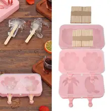 2 формы ручной работы розовый плесень набор антипригарный силиконовый мороженое молд, аксессуары для выпечки бытовой кухни аксессуары для крема