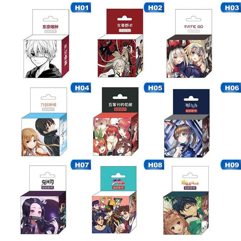 Японские Аниме наклейки Джоджо Fate Go рассекающий Демонов и т. д. поп мультяшная