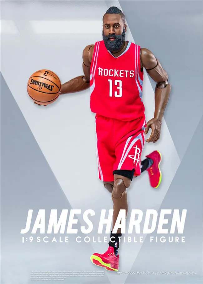 Баскетбольная звезда НБА Джеймс Харден 13 Красный Джеймс Харден 1/9 в коробке гаражный комплект