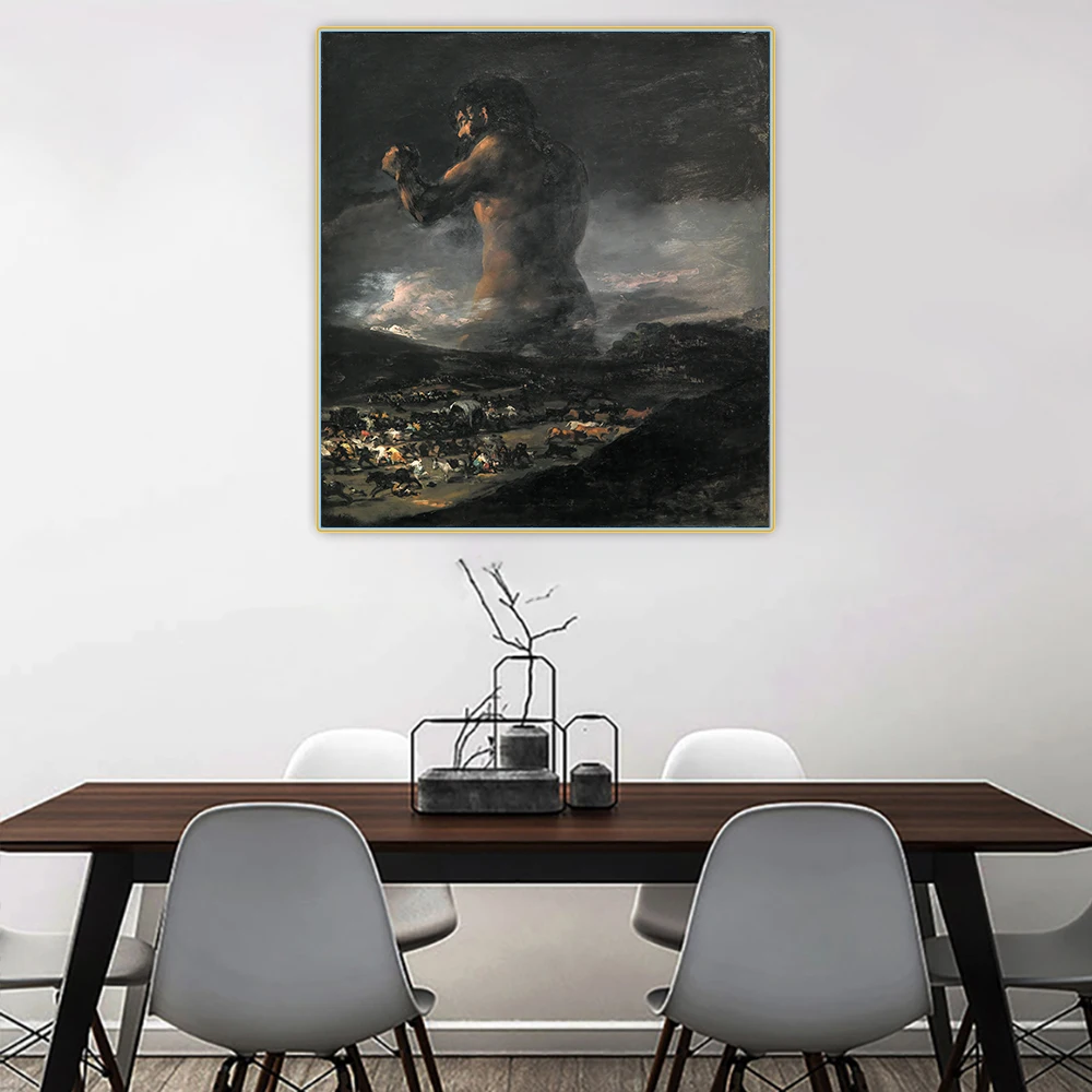 Citon Francisco Goya 》 The Colossus картина маслом на холсте всемирно известный постер с