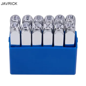 

12 Pcs/set Roman Numerals Metal Stamp Set Uppercase Number 1 to 12 Punch Press