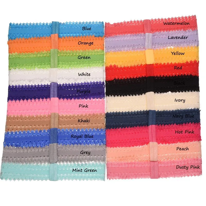 Lace headbands Hair elastic Band headband hair accessories headband hair band Hair Ribbon Fashion Head wrap nylon hair tie pearl hair accessories 20pcs