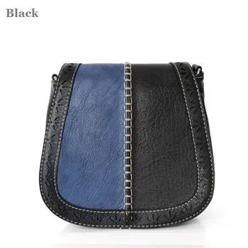 

New Women Floral Shoulder Bags Patchwork Leather Crossbody Bag Small Pockets Bolsa Feminina Purse Phone Pouch Messenger Saddle