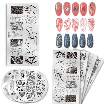 

1pcs Nail Art Stamp Nail Stamping Template Flower Geometry Animals DIY Nail Designs Manicure Image Plate Stencil