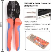 IWISS LY-2546B MC3/4 Connectors Crimper pliers for Solar Panel PV Cable Crimping Tool AWG 14.12.10 (2.5,4,6.0 mm² ) 2