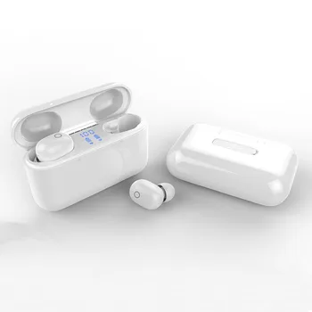 

Bluetooth 5.0 Earbuds TWS Digital Display Wireless Binaural W/ Ear Cap