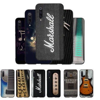 

For Xiaomi Mi CC9E 2S MAX 3 A3 9 Lite 6X A3 9T 10 Pro luxury Soft Case For Mi Note 10 Phone Cover Guitar Amp Marshall Painted