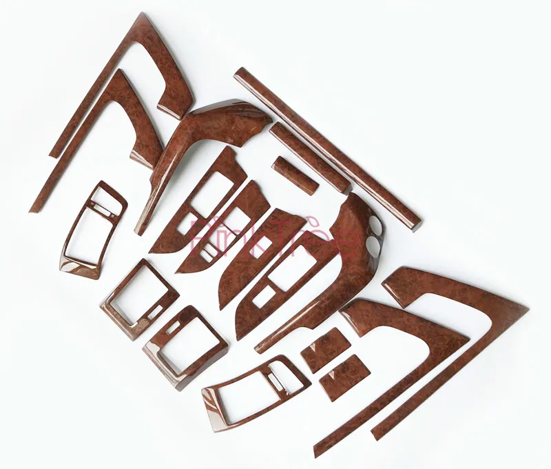 Для Toyota Land Cuiser 200 2008-2011 2012- интерьерные деревянные цветные декоративные молдинги посылка для автомобиля внедорожника аксессуары для укладки