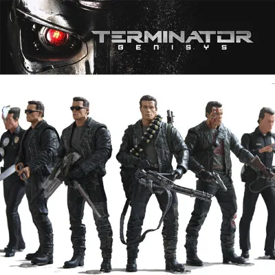 Фигурка NECA T800 The Terminator 2 экшн-фигурка T-800/T-1000 ПВХ фигурка игрушка 15 см | Игрушки и