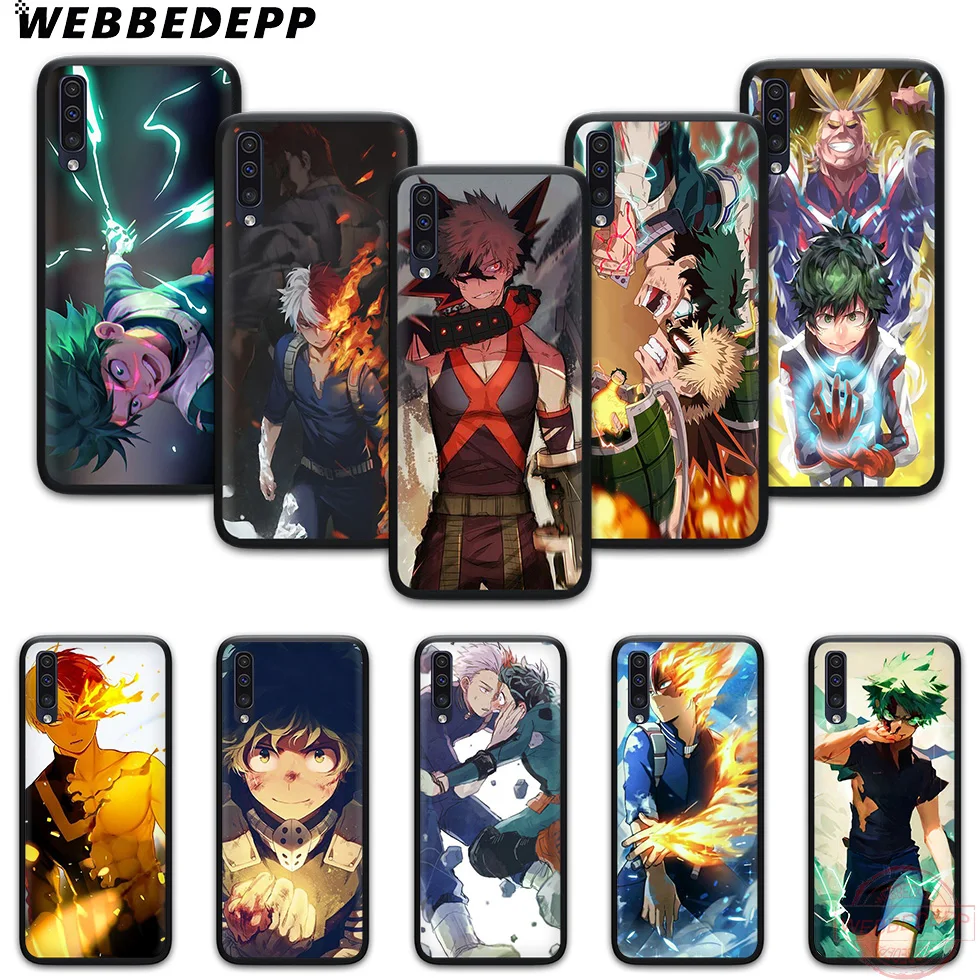 WEBBEDEPP My Hero Academia Soft Case for Samsung A3 5 6 7 8 9 J6 A10 A20 A30 A40 A50 A60 A70 S M10 M20 M30 M40 |