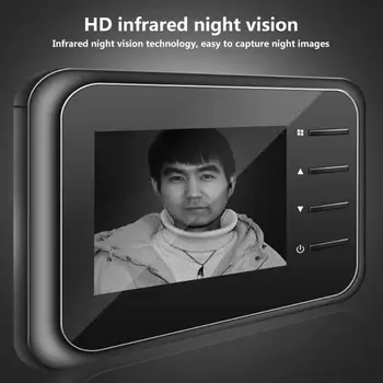 

Smart Power Saving 2.4 Inch HD Infrared Night Vision Camera IPS Display Security Household Doorbell Intelligent Device