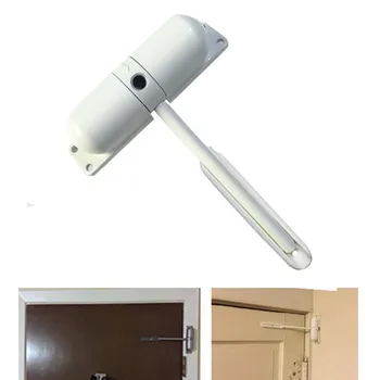 

1 set White Easy Install Adjustable Surface Automatic Spring Closing Door Closer Small Door 180 Degree Not Positioning Close The