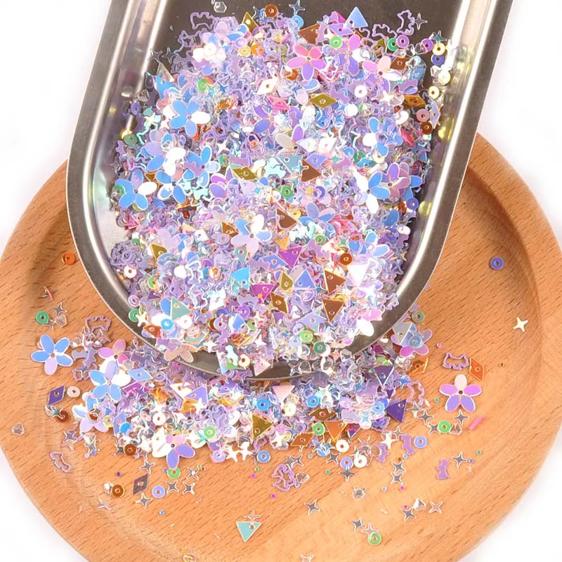 10 г(около 1000 шт) Смешанные Блестки для рукоделий блестки DIY Face Nail Art Decor Shell Spangle швейные принадлежности блестки наклейки C2677 - Цвет: 4