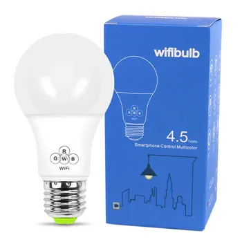 

Smart WiFi Light Bulb 4.5W RGB Magic Light Bulb Lamp Wake-Up Lights Compatible with Alexa and Google Assistant Dropship
