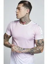 camiseta siksilk rosa y blanca