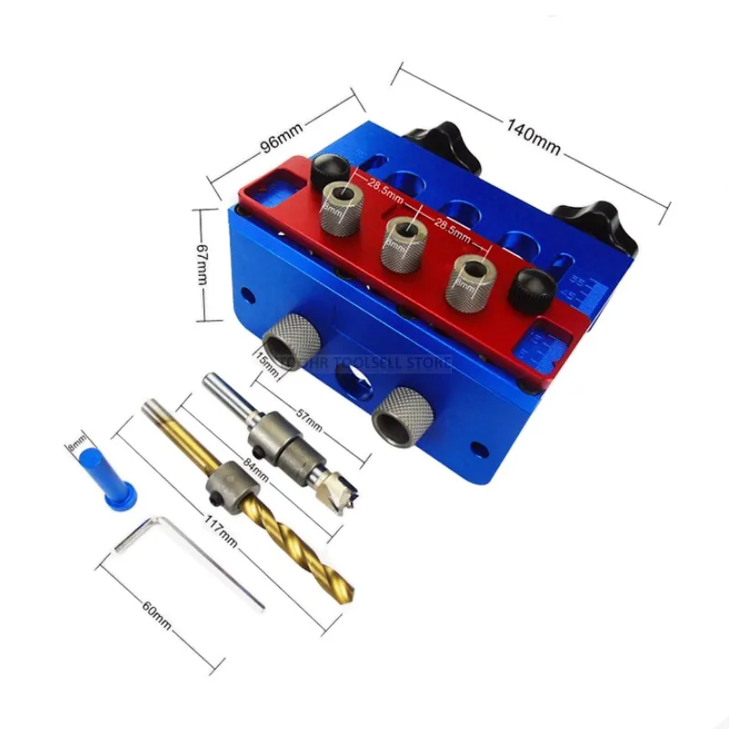 £11.65 3 In 1 Hole Opener Wooden Board Round Wood Tenon