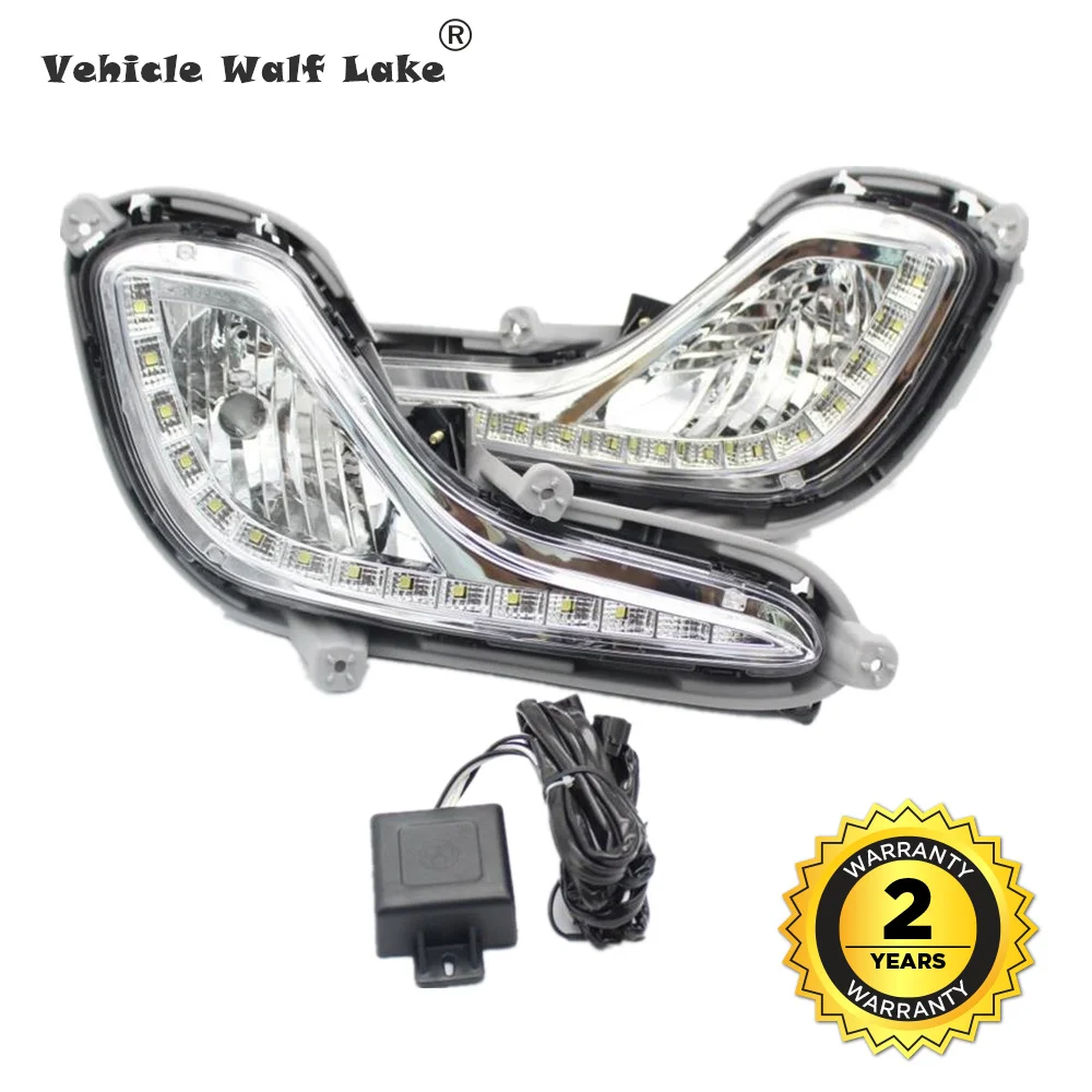 

Для Hyundai Accent Hyundai Solaris Verna Dodge Attitude Grand авега 2010 2011 2012 2013 2014 светодиодный DRL Дневной светильник тумана светильник