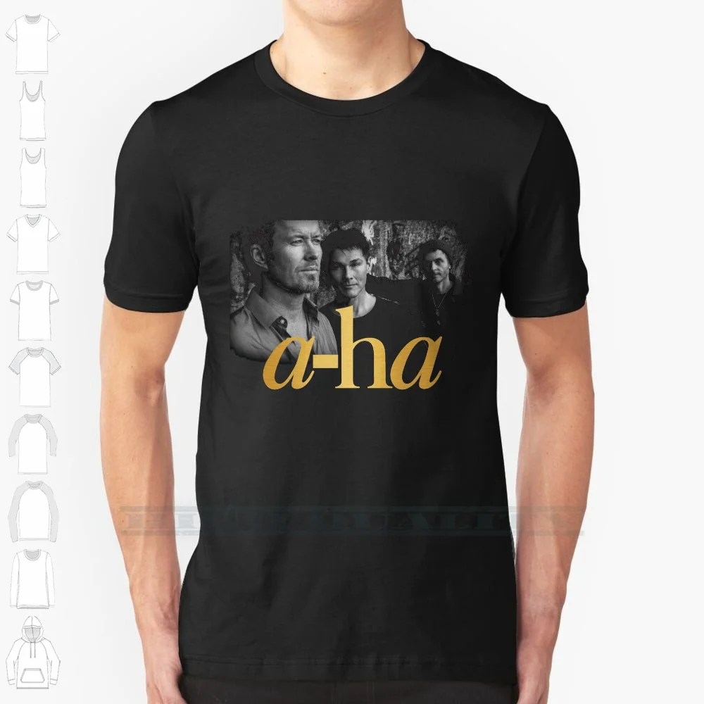 Aha Custom Design Print For Men Women Cotton New Cool Tee T shirt Big Size 6xl A Ha | Мужская одежда
