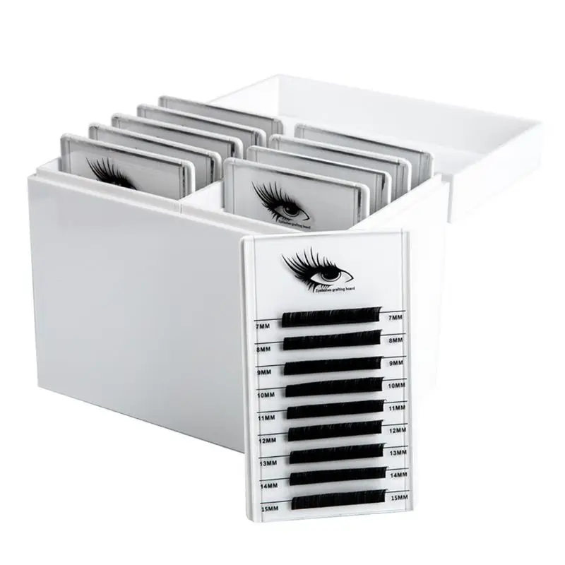 

Acrylic Acrylic Cosmetic Storage Makeup Organizer Clear Eyelash Storage Box Eyelashes Glue Pallet Holders 10 Layers Grafting