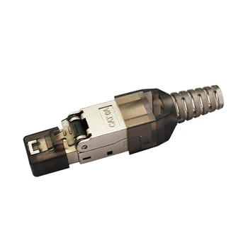

20Pcs CAT.6A RJ45 Adapter 10Gbps Shielded RJ45 Tool-Free Crimp Cable Connector CAT.6A Ethernet Plug