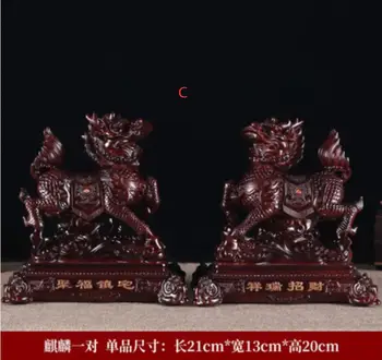 

Resin evil spirits lucky fire unicorn crafts living room bedroom decoration