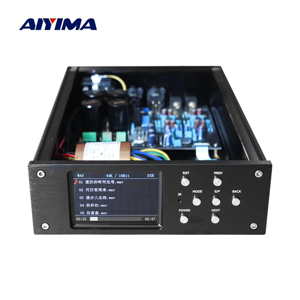 AIYIMA MP3 декодер аудио Плата AC220V Hifi без потерь цифровой декодирование AK4495SEQ