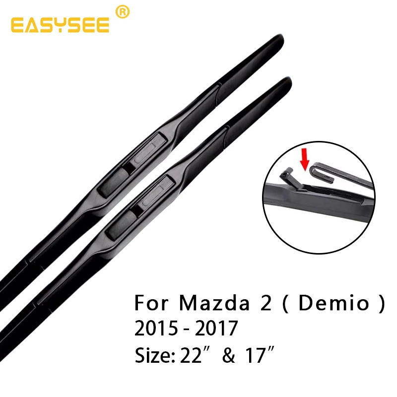 Стеклоочистители ветрового стекла для Mazda 2 Demio DY DE DJ Fit Hook Arms с 2002 по 2010 2011 2012 2013 2014