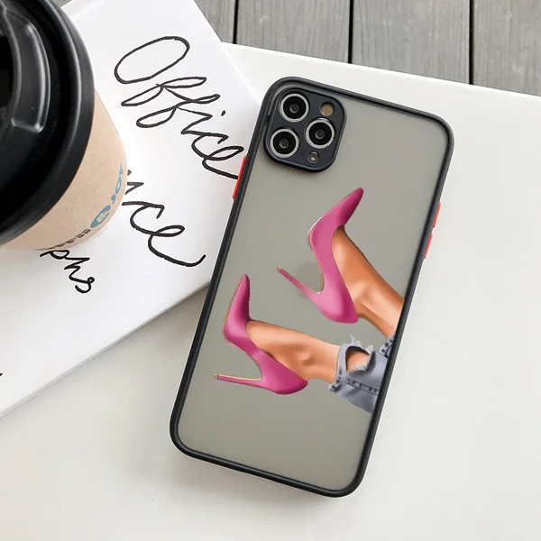 Girl Boss Frauen Kaffee Handyhülle für iPhone 17 16 12 11 14 13 15 Pro Max X XS XR 16 15 14 Plus Modische Damen High Heel Schutzhüllen – Detail 18