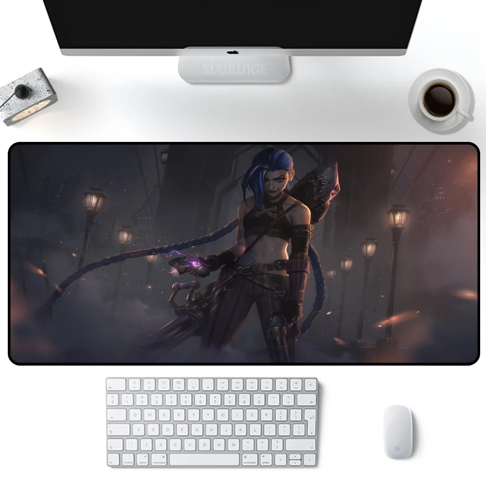 

Gamer Girl Jinx League of Legends mouse for computer Pc gamer desk mat Padding desk accessories laptop gamer accessories Rug