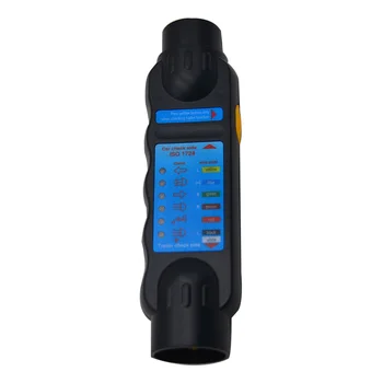 

12V 7 Pins Car Truck Trailer Plug Socket Tester Vehicle Wiring Circuit Light Diagnostic Testing Tool