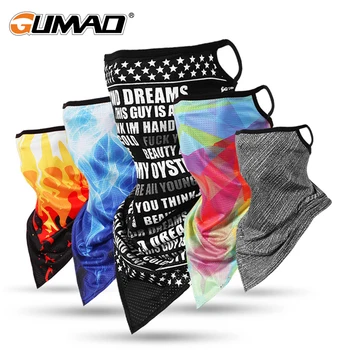 

Sports Bandana Ice Silk Hang Ear Triangle Face Tube Scarf Neck Gaiter Cover Fishing Headband Running Hiking Men Women New