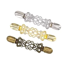 В европейском и американском стиле, Лидер продаж креативный металлический кардиган свитер зажим Лидер продаж одежды Шарф Ретро Соединительная муфта Для женщин