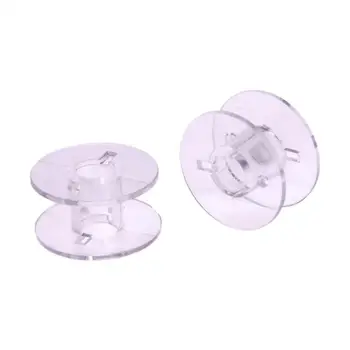 

50Pcs/lot Plastic Empty Bobbins Transparent Sewing Machine Spools for Home Sewing Threads Bobbins Accessories