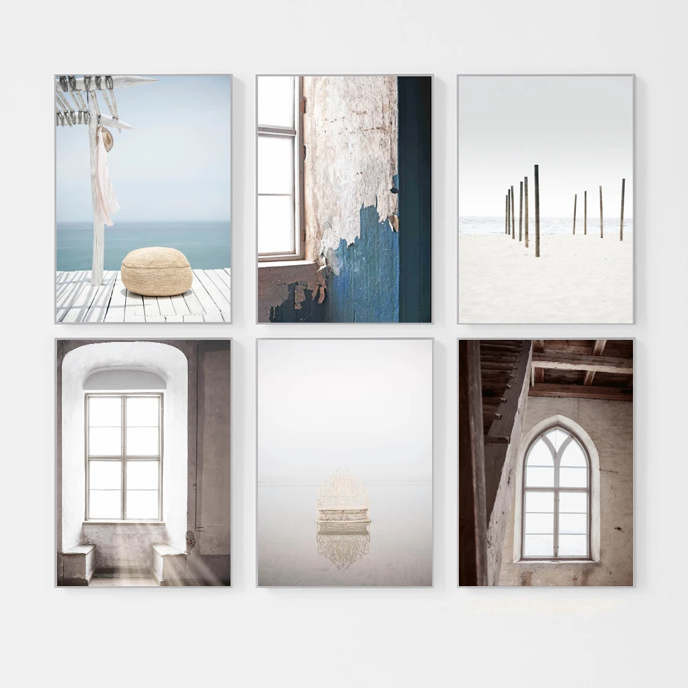 Morocco Door Landscape Wall Art Canvas Painting Nordic Posters And Prints Classic Building Wall Pictures For Living Room Decor