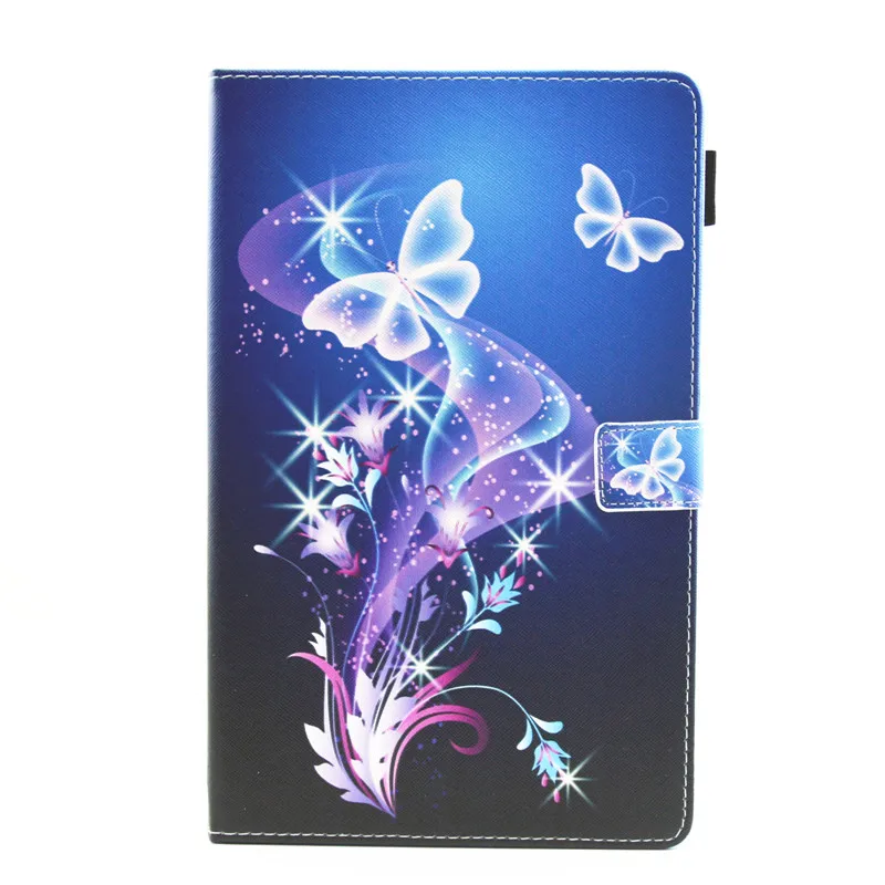 Для samsung Tab A 10,5 чехол Чехол с принтами кошелек планшет funda для samsung Galaxy Tab A A2 10,5 '' SM T590 T595 T597