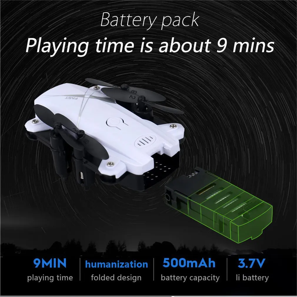 LF602 2.4G Mini FPV Foldable RC Quadcopter Drone Aircraft with 0.3MP Wifi Camera Gesture Selfie Altitude Hold
