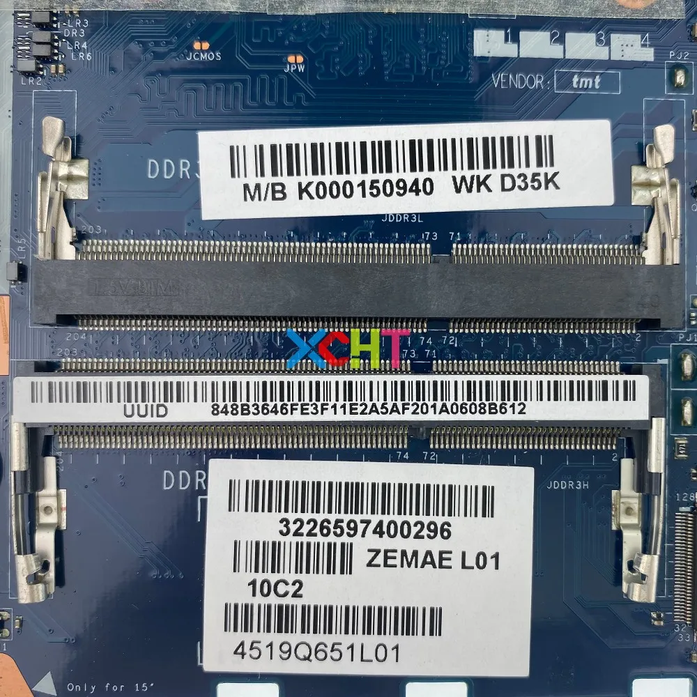 Ideal K000150940 ZRMAE/ZEMAE LA-A551P for Toshiba Satellite M50D M55D M50DT Laptop Notbook PC Motherboard