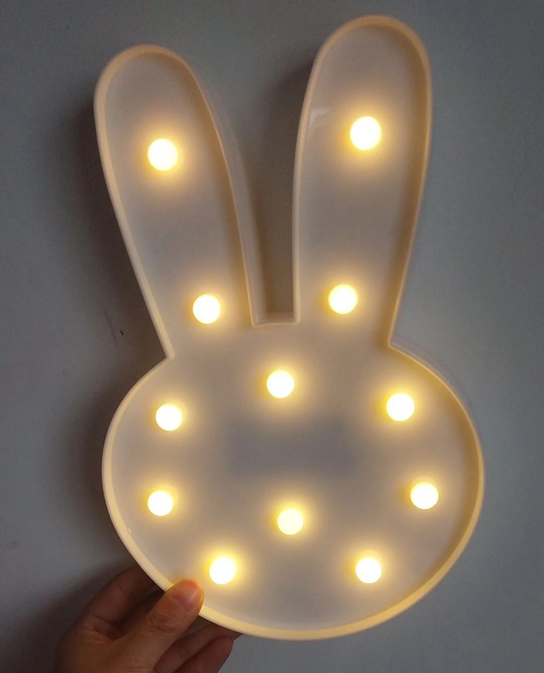 bunny Nordic детска облако с изображением луны и звезд, светодиодный ночной Светильник детские, для малышей Спальня Банни облако Ночной светильник украшения без батареи - Цвет: bunny