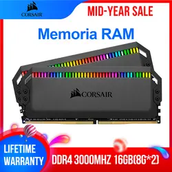 CORSAIR Оперативная память 32 ГБ, 64 ГБ и 128 ГБ Dominator платины RGB серии Memoria Оперативная память DDR4 16 GB 2*8 GB D Оперативная память 3000 3200 3600 4800 МГц для