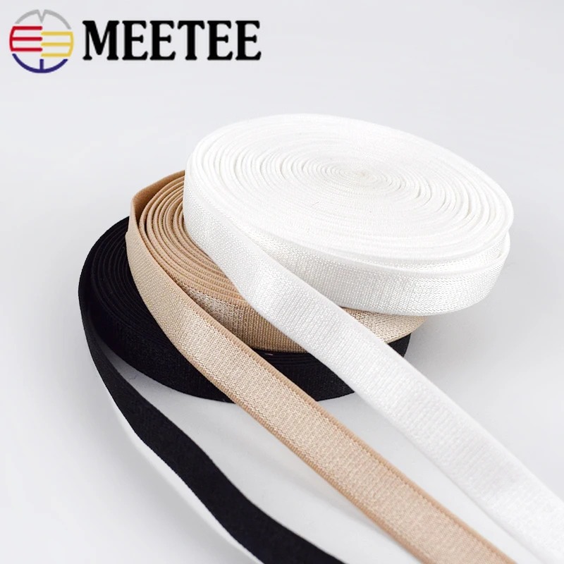 Meetee 20/50 м 10/15/18 мм нейлон Эластичная лента для нижнего белья плечевой ремень