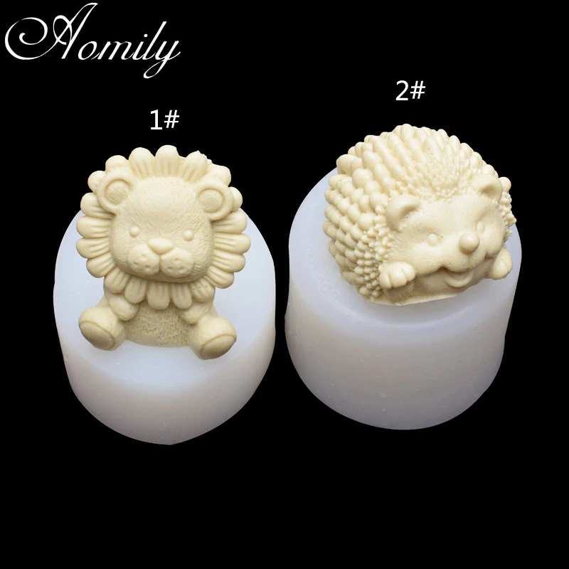 Lion Hedgehog Shape Silicone Mold Cake Decoration Accessories Moldes D Silicona Para Fondant Decorating Tools Bakeware | Дом и сад