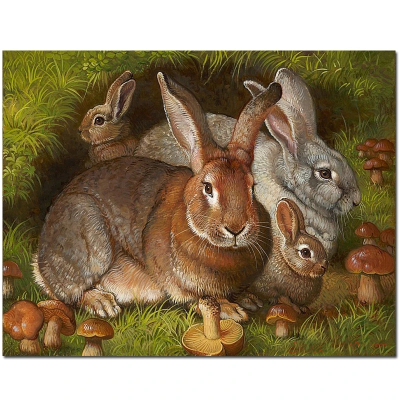 Картина зайцы в старшей группе. Заяц живопись. Картина зайцы в старшей группе. Зайцы на поляне. Семья зайцев заяц зайчиха и зайчата.